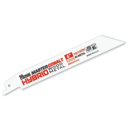 Morse Reciprocating Saw Blade, Master Cobalt, 8 in, Bi-Metal RB8501014T05